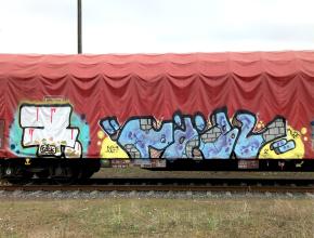 Tags auf Gütherwagons