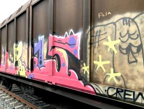 Tags auf Gütherwagons