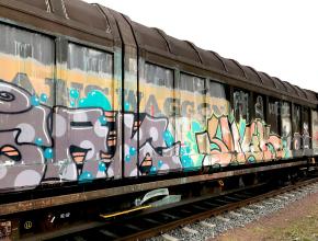 Tags auf Gütherwagons