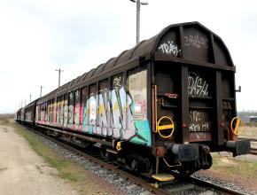 Tags auf Gütherwagons