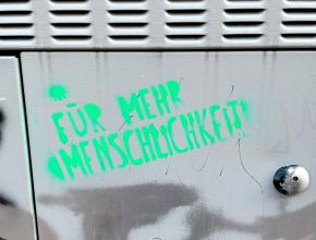 Stencil auf Schaltkasten