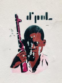 Auwendige Stencil-Technik - mehrere Schichten