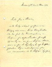 Eigenh. Brief mit Unterschrift