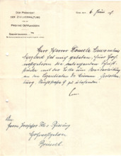 Eigenh. Brief mit Unterschrift