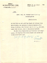Brief (Typo) mit Unterschrift