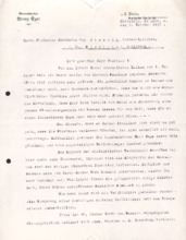 Brief (Typo) mit Unterschrift