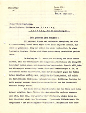 Brief (Typo) mit Unterschrift