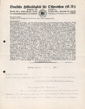 Brief (Typo) mit Unterschrift