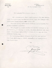 Brief (Typo) mit Unterschrift