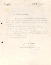 Brief (Typo) mit Unterschrift