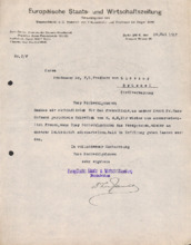Eigenh. Brief mit Unterschrift