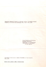 Orangutan Reseach Project in Tanjung, Kalimantan Tengah: Proposal for Continuing Research, Nov. 1973 - Nov. 1974