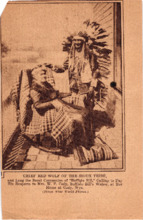 Zeitungsbild von Chief Red Wolf of the Sioux Tribe