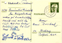 Brief von Eberhard von Teubern an Rossbach