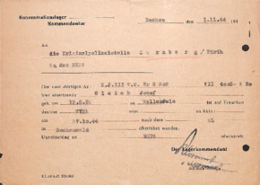 KZ Dachau Häftlingsüberstellung ins KZ Buchenwald