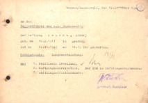KZ Buchenwald - Todesbescheinigung
