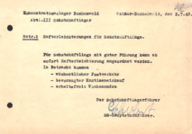 KZ Buchenwald - Interne Anweisung bzgl. Häftlinge
