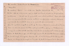Brief von Albert Schweitzer an Jean Karcher-Biedermann