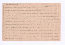 Brief von Albert Schweitzer an Jean und Jeanne Karcher-Biedermann