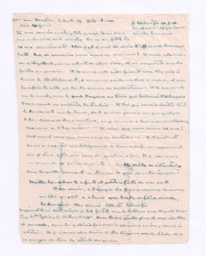 Brief von Albert Schweitzer an Jeanne Karcher-Biedermann