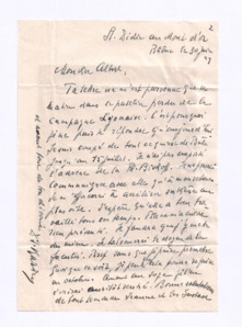 Brief von Jean Karcher-Biedermann an Albert Schweitzer