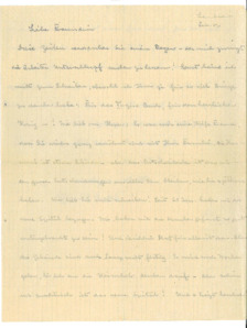 Brief v. Albert Schweitzer an Alice Helmbold