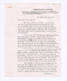 Brief v. Albert Schweitzer u. Helene Schweitzer an Alice Helmbold