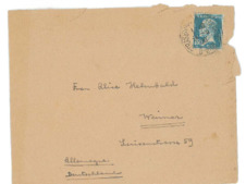 Briefkuvert v. Albert Schweitzer an Alice Helmbold