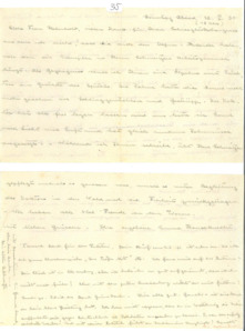 Brief v. Albert Schweitzer u. Emma Haussknecht an Alice Helmbold