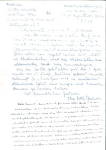 Brief v. Albert Schweitzer u. Lotte Gerhold an Alice u. Walter Helmbold