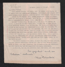 Brief von Alice Helmbold an Albert Schweitzer