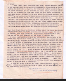 Brief von Alice Helmbold an Albert Schweitzer