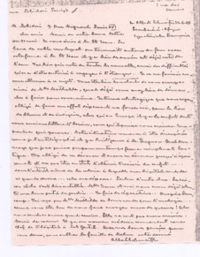 Brief von Albert Schweitzer an Maurice Polidori