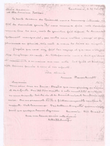 Brief von Emma Hausknecht & Albert Schweitzer an Helene & Maurice Polidori