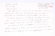 Brief von Mathilde Kottmann & Albert Schweitzer an Maurice Polidori