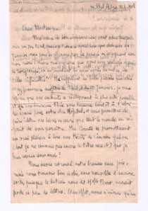 Brief von Hélène Polidori an Albert Schweitzer