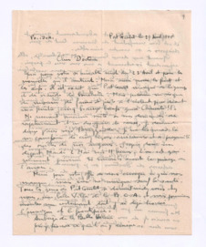 Brief von Maurice Polidori an Albert Schweitzer