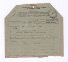 Telegramm von Bruno Walter an Albert Schweitzer