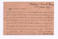Brief von Albert Schweitzer an Anna Schaeffer