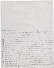 Brief von Dr. Albert Schweitzer an Dr. Anna Wildikann
