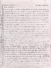 Brief von Dr. Albert Schweitzer an Dr. Anna Wildikann