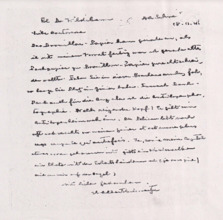 Brief von Dr. Albert Schweitzer an Dr. Anna Wildikann