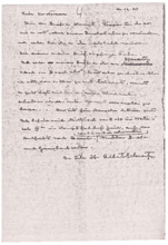 Brief von Dr. Albert Schweitzer an Dr. Anna Wildikann
