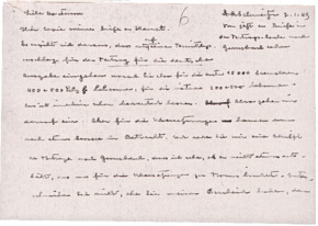 Brief von Dr. Albert Schweitzer an Dr. Anna Wildikann