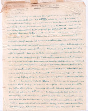 Brief von Dr. Albert Schweitzer an Dr. Anna Wildikann