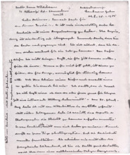 Brief von Dr. Albert Schweitzer an Dr. Anna Wildikann