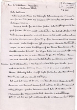 Brief von Dr. Albert Schweitzer an Dr. Anna Wildikann