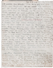 Brief von Dr. Anna Wildikann an Dr. Albert Schweitzer