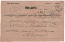 Telegramm von Dr. Anna Wildikann an Dr. Albert Schweitzer