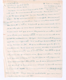 Brief von Albert Schweitzer an William Larimer Mellon